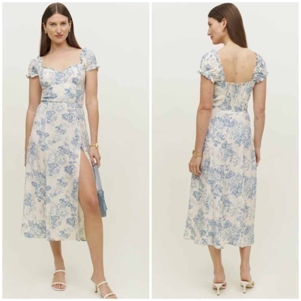 💋Reformation Connell cap sleeves midi dress